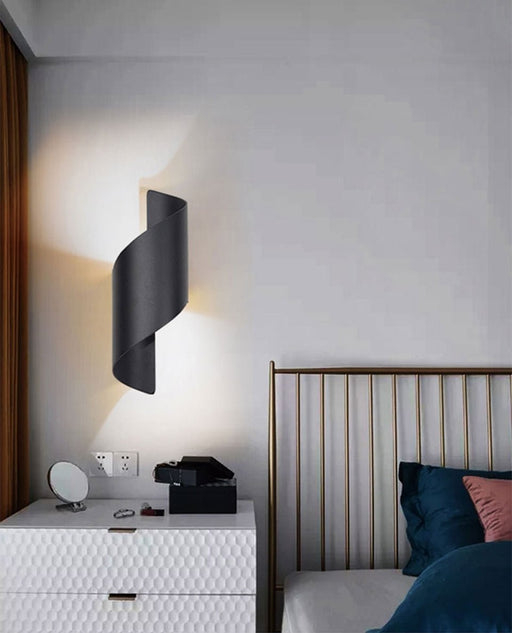 MIRODEMI® Creative White/Black Outdoor Aluminum Waterproof Wall Lamp For Courtyard W3.9*H11" / Warm white / Black