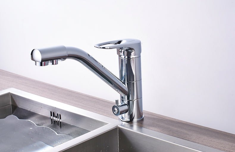 MIRODEMI® Deck Mounted 360 Degree Rotation Mixer Tap with Filter Chrome