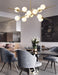MIRODEMI® Glass Ball Pendant Luxury LED Chandelier for Living room, Bedroom, Dining room Warm light / Gold / 12 heads