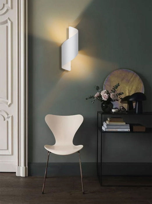 MIRODEMI® Creative White/Black Outdoor Aluminum Waterproof Wall Lamp For Courtyard W3.9*H11" / Warm white / White