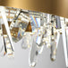MIRODEMI® Gold Rectangle Crystal Chandelier for living room, dining room, kitchen Island