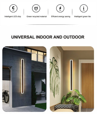 MIRODEMI® Black/White/Gold Outdoor Waterproof Tall Aluminum LED Wall lamp For Garden image | luxury furniture | outdoor lamps