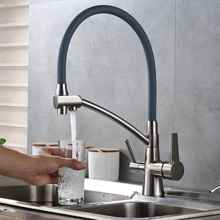 MIRODEMI® Deck Mounted 360 Degree Rotation Pure Water Kitchen Tap