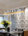 MIRODEMI® Rectangle Gold Chandelier Crystal Chandelier for living room, dining room L31,5"*H11.8 / Warm Light (3000K)