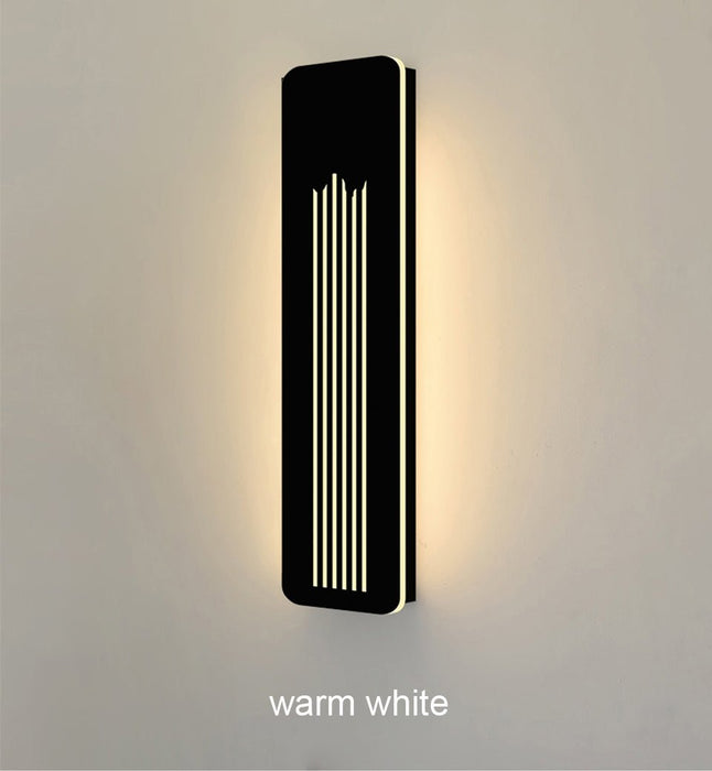 MIRODEMI® Modern Black Outdoor Waterproof LED Aluminum Wall lamps For Garden Porch