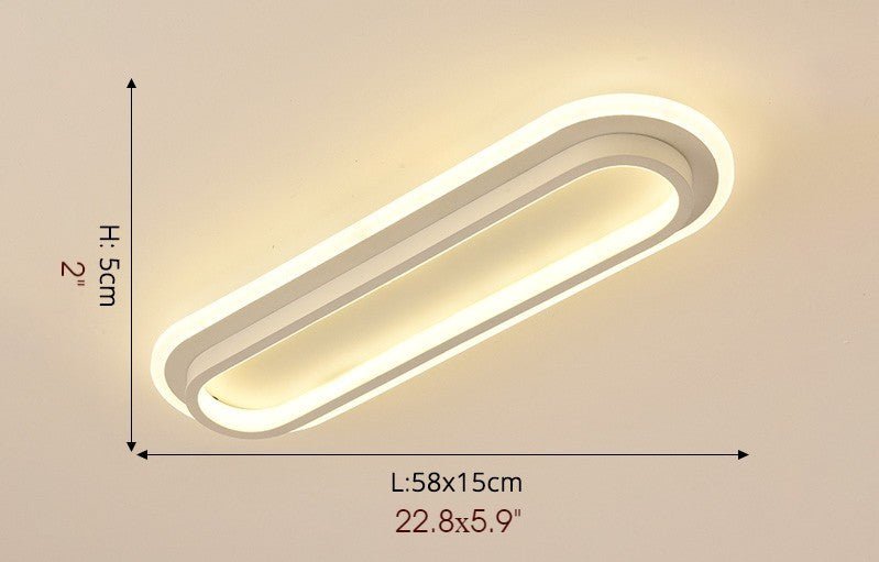 MIRODEMI® Rectangle LED Celling Light for Living Room, Study, Bedroom, Wardrobe