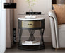 Creative Nordic Bedside Round Coffee Table Black / Dia19.7*H21.7"