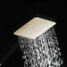 MIRODEMI® Black/Gold Brass Rainfall Bathroom Shower Set with Bidet Mixer Tap