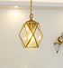 MIRODEMI® Art Deco Diamond Pendant Lamp for Dining Room, Balcony, Bar 1Q Clear