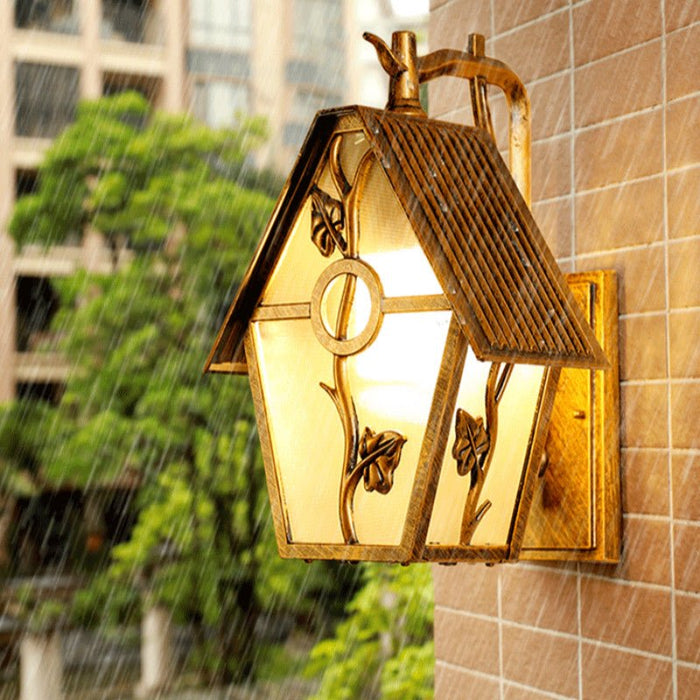 MIRODEMI® Creative Outdoor LED Waterproof Wall Sconce in a Rustic Style for a Porch image | luxury lighting | waterproof lamp