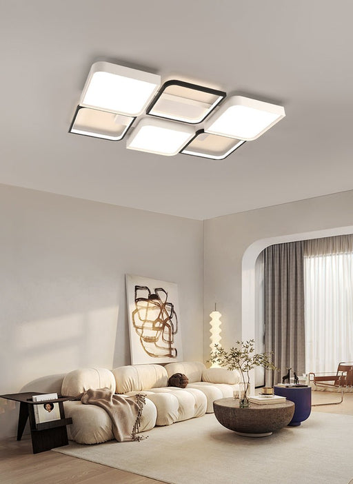 MIRODEMI® Modern Minimalist LED Ceiling Light For Living Room, Dining Room, Study Black
