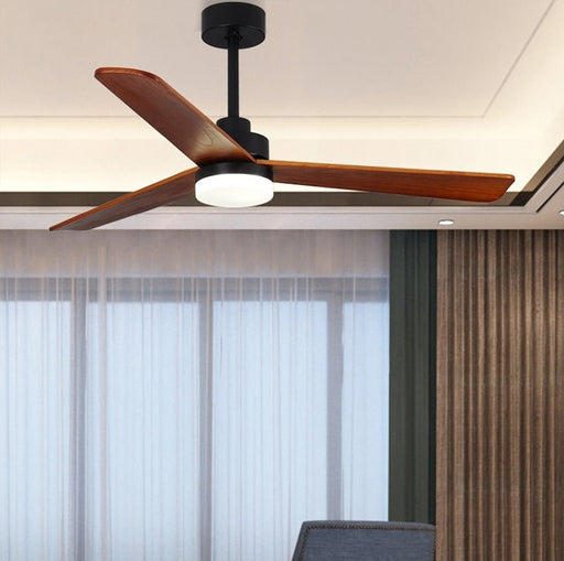 MIRODEMI® 52" Modern Solidwood Ceiling Fan with Light and Remote Control image | luxury furniture | wooden ceiling fans