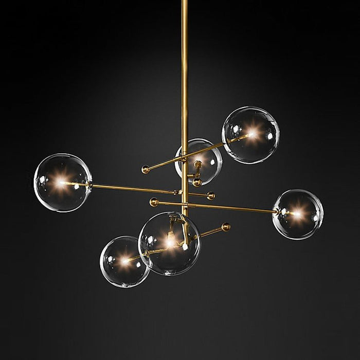 MIRODEMI® Art Deco Styled Glass Ball Shaped Led Chandelier for Living Room, Bedroom, Dining Room image | luxury furniture