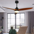 MIRODEMI® 52" Modern Solidwood LED Ceiling Fan with Remote Control image | luxury furniture | ceiling fans with lamp