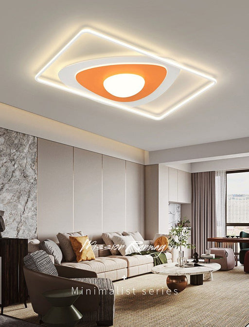 MIRODEMI® Rectangle Creative Acrylic LED Ceiling Light For Bedroom, Living Room Orange