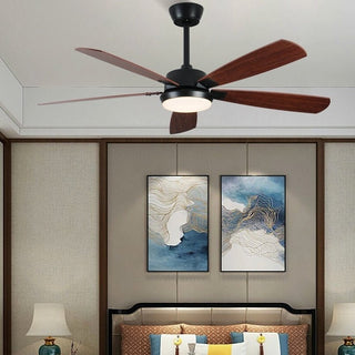 MIRODEMI® 42" LED Ceiling Fan with Lamp and 5 Plywood Blades image | luxury furniture | ceiling fans with lighting