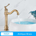 MIRODEMI® Antique Chrome/Black/Gold Brass Basin Faucet Deck Mounted Antique tall