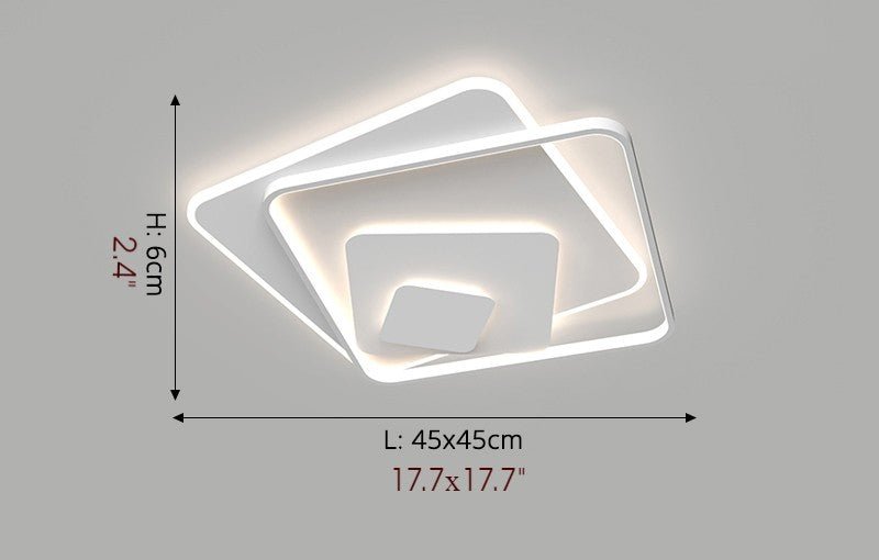 MIRODEMI® Square LED Ceiling Light For Living Room, Dining Room, Study