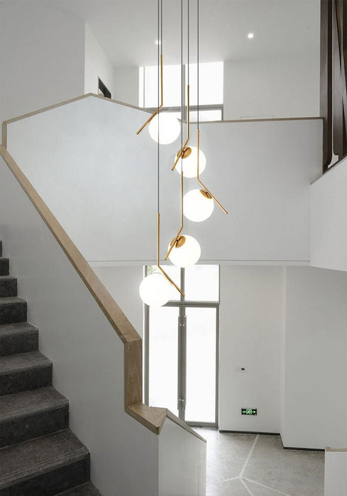 MIRODEMI® Duplex Spiral Staircase Pendant Lamp image | luxury lighting | spiral lamps | staircase lamps | home decoration