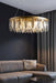 MIRODEMI® Round Gold Modern crystal chandelier for bedroom, living room