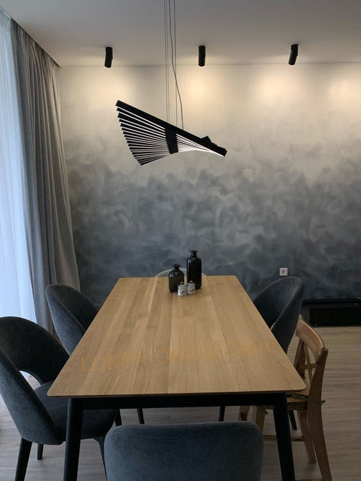 Mirodemi® Black/White Art LED Pendant Lighting For Living room, Dining room, Bar 20 Lamps - L38.2*W18.5" / Dimmable / Black
