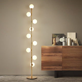 MIRODEMI® Modern Gold Glass Ball LED Floor Lamp For Living room, Bedroom