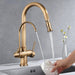 MIRODEMI® Antique Gold Touch Sensor Kitchen Faucet Mixer Tap with Swivel