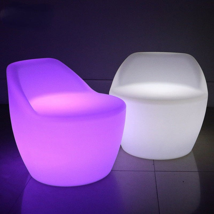 Glowing Lounge Led Colorful Bar Chair with Backrest image | luxury furniture | bar chair | glowing chair | bar decor