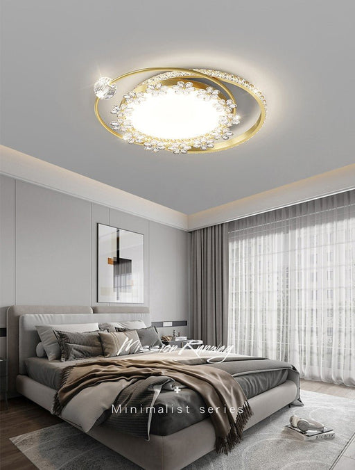 MIRODEMI® Luxury Circle LED Chandelier For Living Room, Dining Room, Bedroom image | luxury lighting | circle chandeliers
