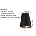 MIRODEMI® Black/Gray Outdoor Aluminum Waterproof LED Wall Lamps For Garden, porch