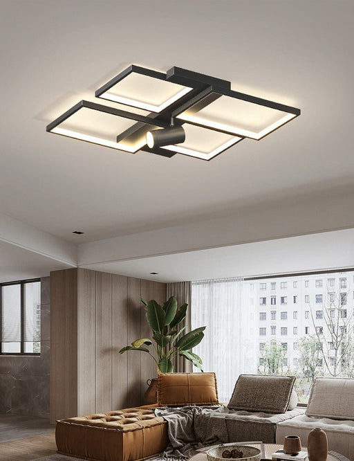 MIRODEMI® Modern Square LED Ceiling Light for Bedroom, Living Room Brightness Dimmable