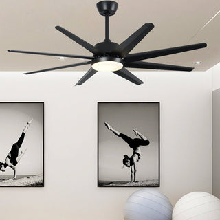 MIRODEMI® 66" Modern Aluminum LED Ceiling Fan With Remote Control image | luxury furniture | aluminium ceiling fans