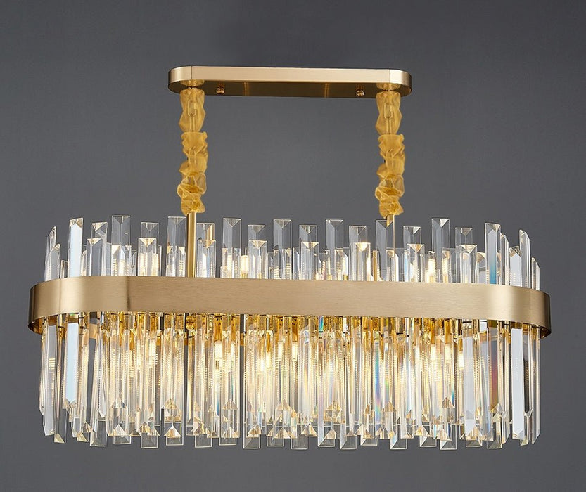 MIRODEMI® Modern gold crystal chandelier for dining room, kitchen island image | luxury lighting | luxury chandeliers