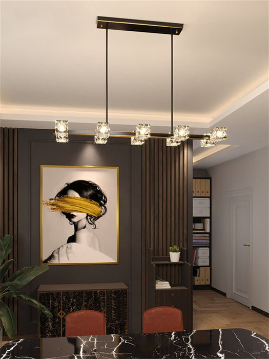 MIRODEMI® Modern Copper Crystal LED Chandelier For Dining Room, Living Room image | luxury lighting | modern chandeliers