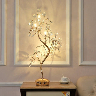 MIRODEMI® Gold Crystal LED Table Lamp in the Shape of Tree for Living Room, Bedroom image | luxury lighting | table lamps