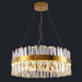 MIRODEMI® Gold/Chrome Round Crystal led Chandelier for hall, living room, bedroom