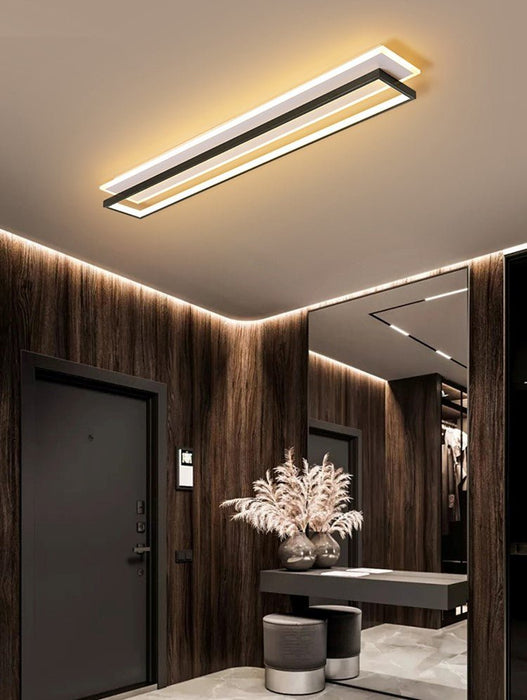 MIRODEMI® Modern Creative LED Ceiling Light For Corridor, Staircase, Hallway Black / L25.6xW5.9" / L65.0xW15.0cm