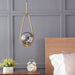 MIRODEMI® Nordic Pendant Lamp with Water Drop Smoky Gray Glass Ball for Bedroom Cool light / Smoky Gray