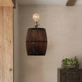 MIRODEMI® American vintage country wine barrel wall lamps for restaurant, kitchen aisle, bar wb2 image | luxury furniture