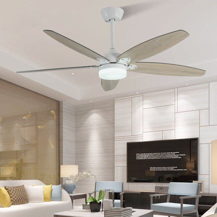MIRODEMI® 36" Led Ceiling Fan with Lamp, Plywood Blades and Remote Control
