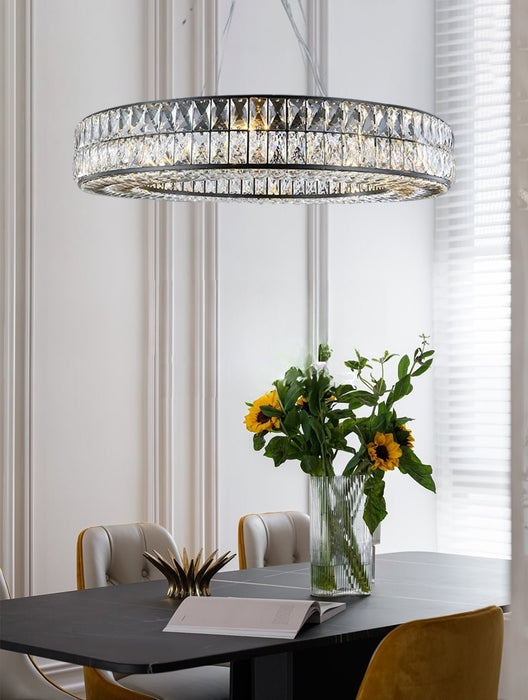 MIRODEMI® Luxury Hanging Black Crystal Chandelier For Living Room, Dining Room, Bedroom image | luxury lighting | home decor