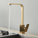 MIRODEMI® Single Lever 360 Rotate Deck Mount Kitchen Faucet Brushed Gold