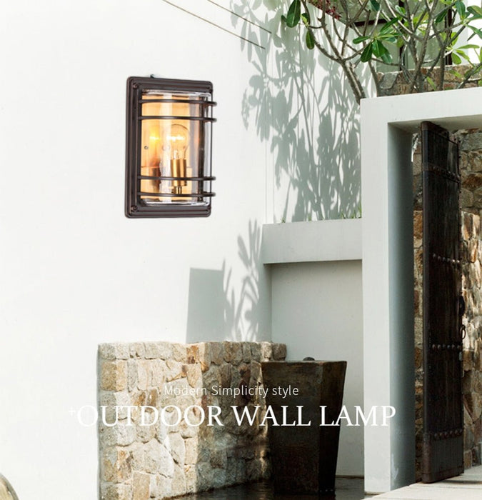 MIRODEMI® Retro Outdoor Waterproof Aluminum LED Wall Lamp For Garden, Porch, Villa
