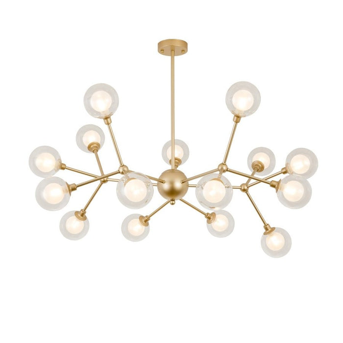 MIRODEMI® Glass Globe Shaped Chandelier with Molecular Fission Branches image | luxury lighting | globe shape chandeliers