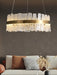MIRODEMI® Rectangular frosted matte glass hanging Led chandelier for living room, bedroom