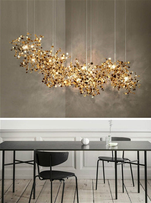 MIRODEMI® LED Chandelier in a Modern Style of Stainless Steel for Dining Room