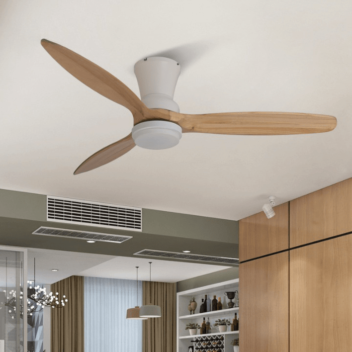 MIRODEMI® 56" Modem Fashion Solid Wood Led Ceiling Fan with Remote Control