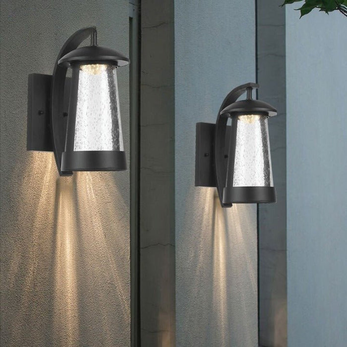 MIRODEMI® Black Waterproof Outdoor Anti-corrosion LED Wall Lamp for Garden, porch
