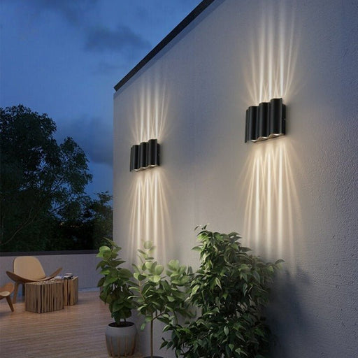 MIRODEMI® Black Waterproof Outdoor Aluminum LED Wall Lamp For Garden, Villa, Porch W8.3*D2.6*H6.5" / Cool white / 18W