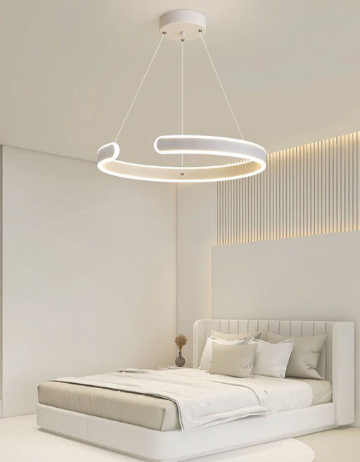 MIRODEMI® Modern LED Chandelier in the Shape of Ring for Bedroom, Living Room Brightness Dimmable / A / Dia19.7xH27.6" / Dia50.0xH70.0cm